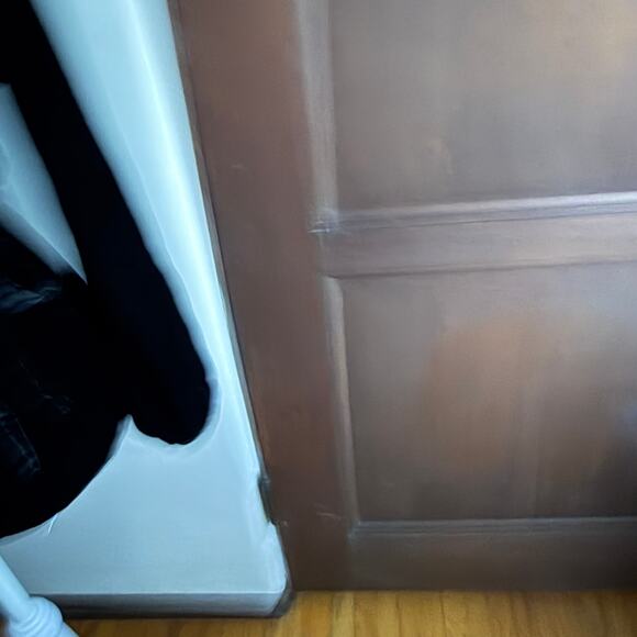 J.CREW | Black Velvet Faux Wrap Tie Waist V Neck Top Blouson Sleeves | Size 8 - Picture 3 of 8